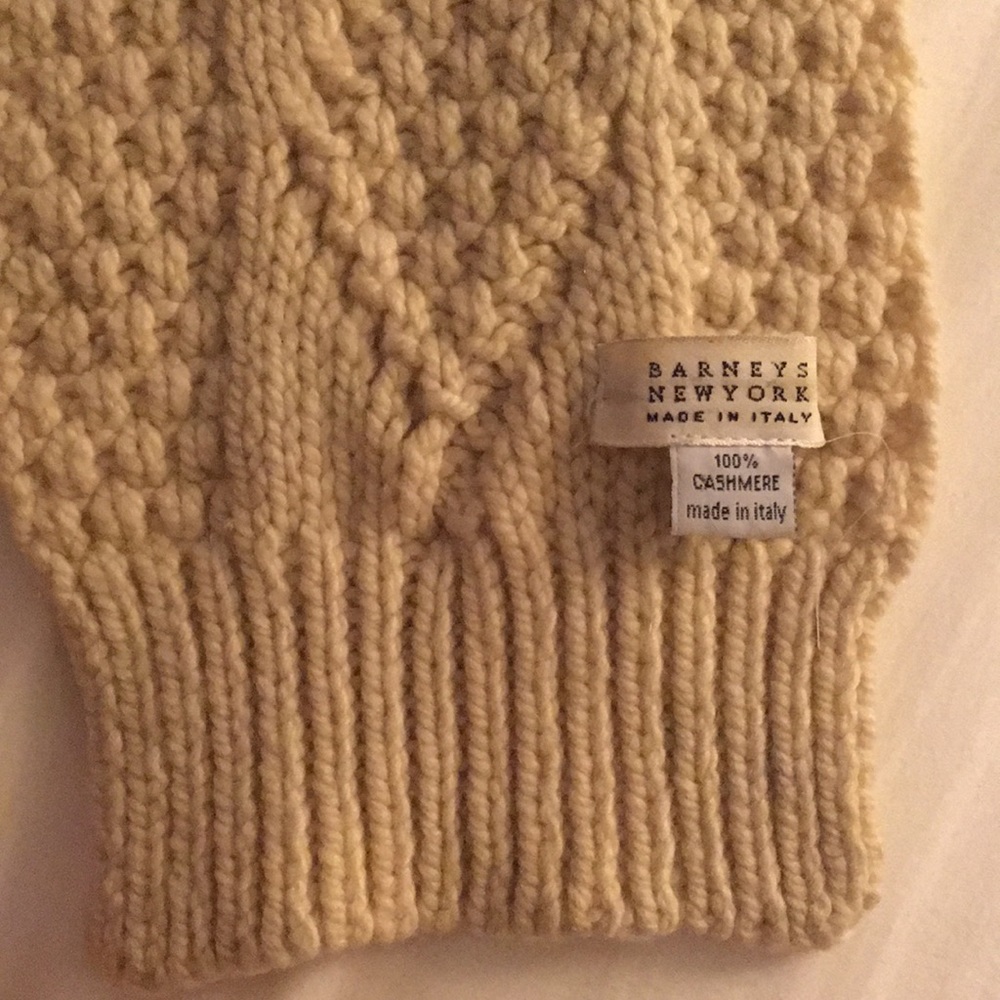 Barneys New York Cashmere Cable Knit Scarf